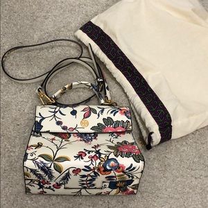 Tory Burch Floral Mini Satchel Bag - Gabriela